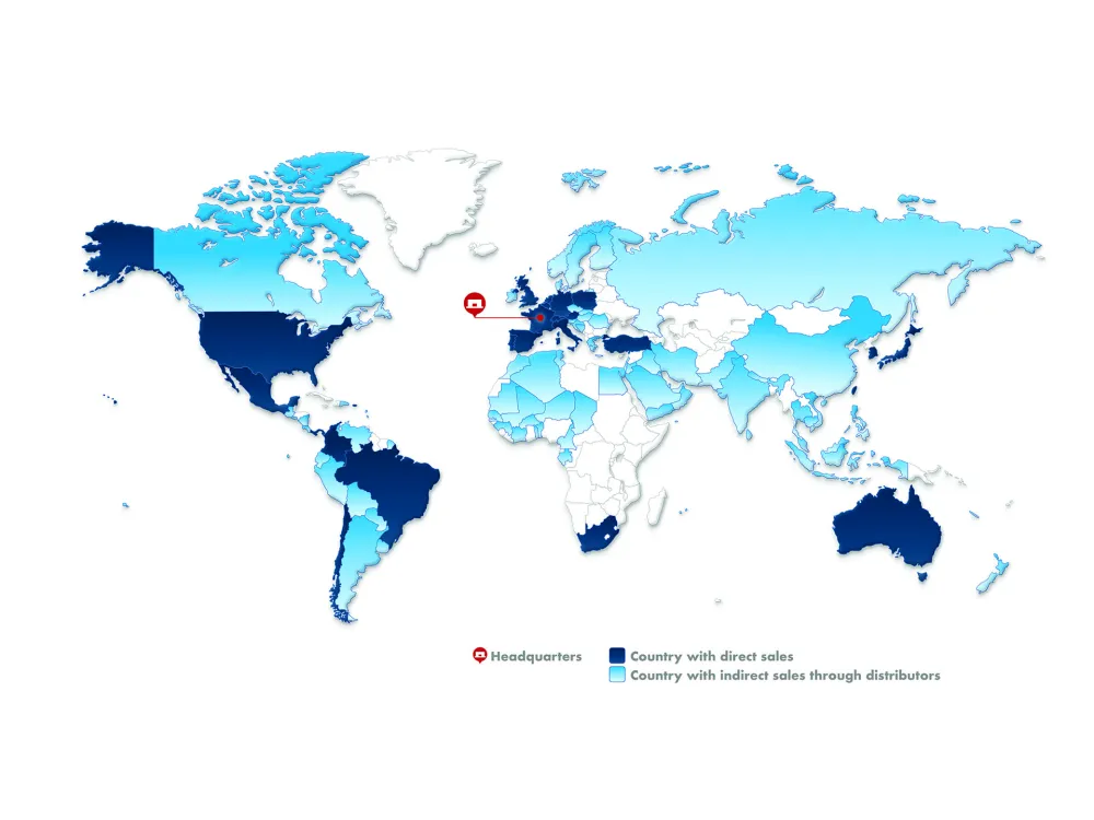 Across five continents 